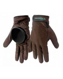 Miller Brown Leather Freeride Slide Gloves M-L