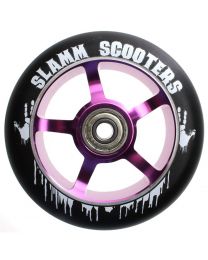 Slamm Spoked 110mm Purple stuntstep wiel